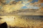Eugene Delacroix The Sea from the Heights of Dieppe oil painting